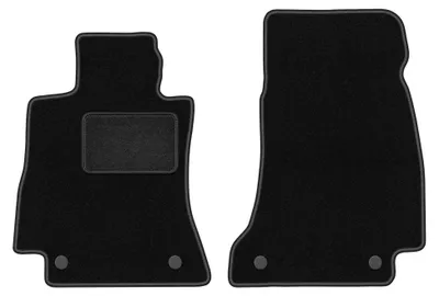 Immagine prodotto di Tappetini anteriori in moquette per Mercedes CLS C257 2018- (berlina) – 2 pezzi, neri, su misura – Wielganizator LUX