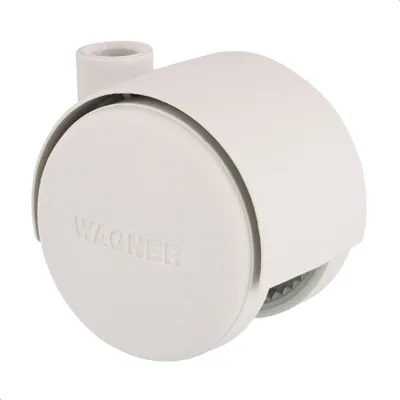 Produktbild von WAGNER Design Möbelrolle / Doppelrolle HART - Durchmesser Ø 40 mm, papyusweiß, Tragkraft 35 kg - 01600401