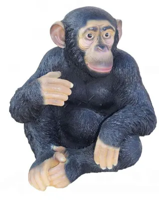 Produktbild von Design Affe sitzendem Figur Statue Skulptur Figuren Skulpturen Garten Deko Neu