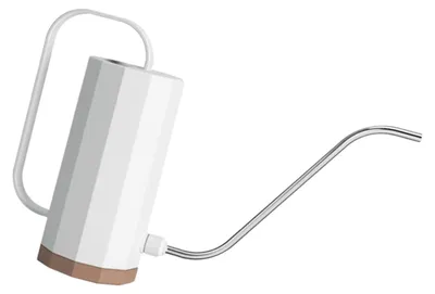 Gießkanne Kunststoff 1200 ml mit langer Tülle, Weiß