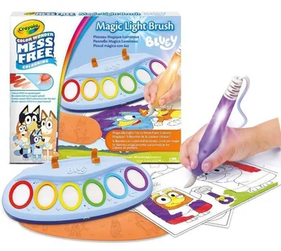 Immagine prodotto di Pennello magico luminoso - CRAYOLA - Color Wonder - Pennello luminoso - Bluey - Adatto dai 3 anni
