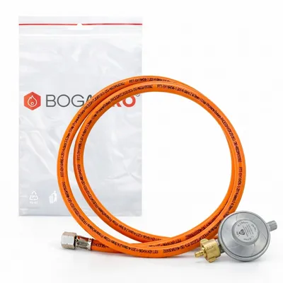 Produktbild von BOGAPRO Schlauch-Regler Set, Betriebsdruck:50 mbar, Länge/Grösse:150 cm