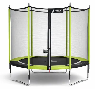 Immagine prodotto di Trampolino da giardino Ø 300 cm + rete di sicurezza - JUMPI 300 – Nero/Verde