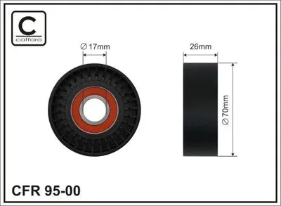 Produktbild von CAFFARO 95-00 Umlenkrolle, Keilriemen x
