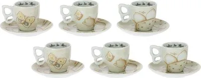 Image de Lot de 6 tasses à café en porcelaine, Ø 115 cm, design élégant