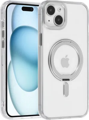 Image de UNIQ Accessory iPhone 15 & 14 Plus Back cover case - Magsafe Whiteh ring stand - Transparent