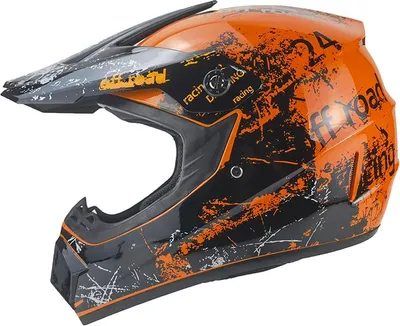 Produktbild von Crosshelm Helm Kinderhelm Motorradhelm Motocross Racing Orange Größe S