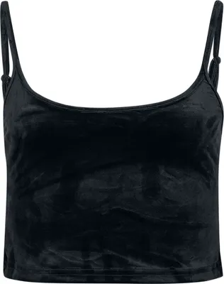 Immagine prodotto di Dámské tílko Urban Classics Donna Top corto in velluto nero - M
