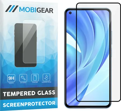 Produktbild von Mobigear Premium  Xiaomi Mi 11 Lite Panzerglas Gehärtetes Glas Displayschutz - Hüllenfreundlich - Schwarz