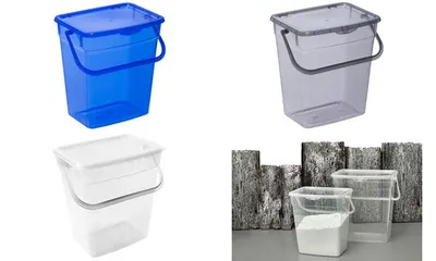 Produktbild von plast team Waschmittelbox, 6 Liter, transparent
