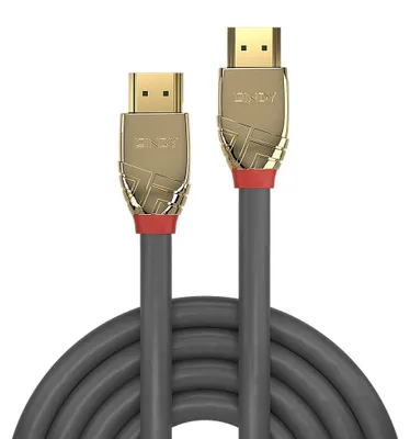Produktbild von Lindy 37862, 2 m, HDMI Typ A (Standard), HDMI Typ A (Standard), 4096 x 2160 Pixel, 18 Gbit/s, Grau
