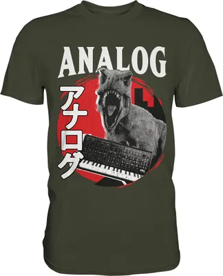 Produktbild von Synthesizer Japan Trex Modular Analog Dinosaurier T-Shirt – Urban Khaki / M