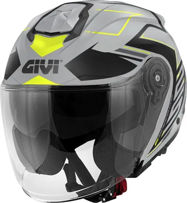 Produktbild von Jet Helm GIVI X25 Trace Matt Grau Schwarz Gelb größe XS