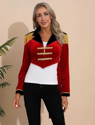 Immagine prodotto di Elegante costume da circo da donna taglia L - costume da showman vintage e giacca da ringmaster per Halloween, feste in maschera, party e carnevale
