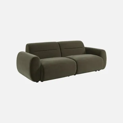 Produktbild von sweeek - 3-Sitzer Sofa mit Stoffbezug - Khaki