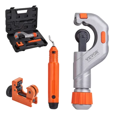 Produktbild von VEVOR 3-teiliges Rohrschneider-Set, 3/16"-2" AD Kupferrohrschneider, 1/8"-7/8" AD Mini-Rohrschneider und Entgratungswerkzeug, robustes Rohrschneider-Set für Kupfer-, Aluminium-, Edelstahl- und Kunstst