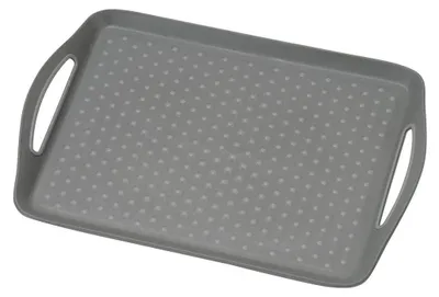 Image de Kesper Plateau de service antidérapant gris 45.5x32cm