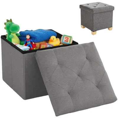 Produktbild von DUMOS Sitzbank mit Stauraum, Aufbewahrungsbox mit Deckel, 110 x 38 cm Truhenbank