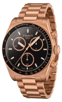 Produktbild von Tissot Herrenuhr PR516 Chronograph Schwarz Roségold Edelstahl T149.417.33.051.00