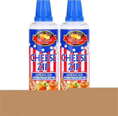 Produktbild von Old Fashioned Foods Cheese Zip 227g Amerikanischer Sprühkäse Cheddar (2er Pack)