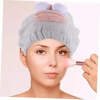 Produktbild von Haartrockenkappe Mikrofaser Saugfähig Schnelltrocknend für Langes Nasses Haar Haarturban Trockenhaube Haarhandtuch Wickel