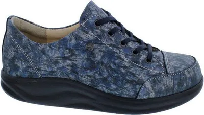 Produktbild von Finn Comfort Ikebukuro (Finnamic) 2911-828046, Cortex - bedrucktes Nubukleder, Marine (blau) 40