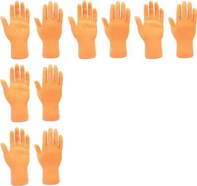 Produktbild von 10 Stück winzige Hände, Mini-Fingerpuppen für linke und rechte Hände, Mini-Fingerpuppen für Spiele