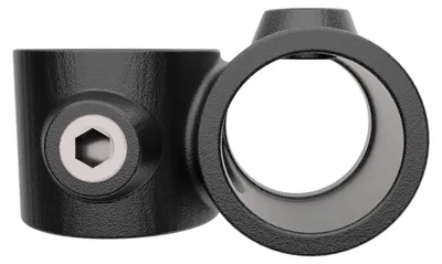 Produktbild von GeZu Impex Rohrverbinder 90° Kreuzstück Ø 27 mm Schwarz Pulverbeschichtet