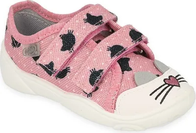 Produktbild von Mädchen Sneakers Befado 907P150 Rosa Katzen, Klettverschluss