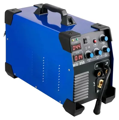 Image de Appareil de soudage MIG, 220 V, plage de courant 50-200 A, puissance d'entrée nominale 5,6 kVA, compatibilité avec les alliages et l'acier, type MIG/MMA/TIG