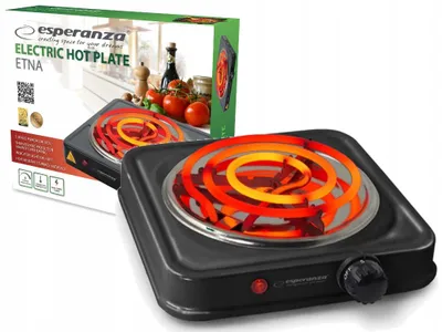 Esperanza Etna EKH012K Einzelkochplatte, 1000 W, Schwarz