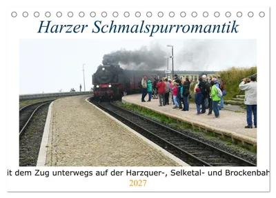 Produktbild von Harzer Schmalspurromantik (Tischkalender 2027 DIN A5 quer), CALVENDO Monatskalender