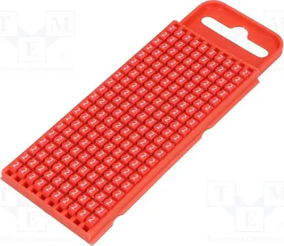 Produktbild von 200x Kennzeichnungkierer für Kabel und Leitungen rot 561-01622 Kabelmarker 2÷2,8mm