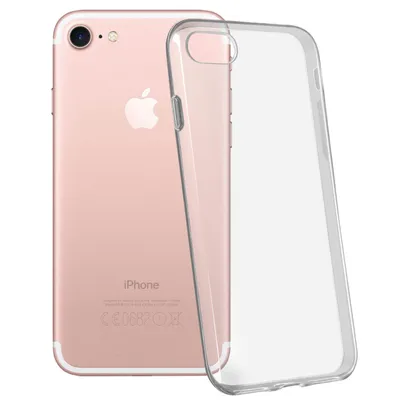 Image de Avizar, iPhone 7 / 8 / SE 2020 Housse de protection ultra-claire en silicone, Transparent