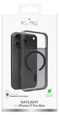 Obrázok produktu pre PURO Daylight, Ochranný obal, Apple, iPhone 17 Pro Max, 17,5 cm (6.9"), Čierna, Priesvitné