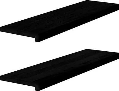 Zdjęcie produktu dla vidaXL Stopnie schodowe 2 szt. Ciemny brąz 90x25x2 cm lite drewno dębowe