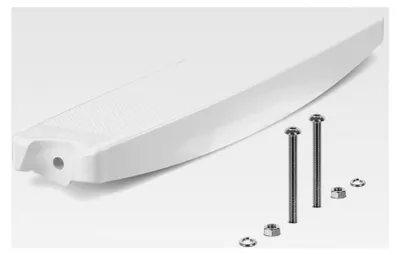 Produktbild von Ersatzstufe für Aufstellbeckenleiter mit Schraubensatz, weiß, 43 mm Holmdurchmesser