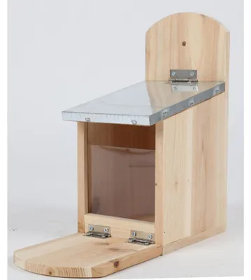 Produktbild von BURI Eichhörnchenhaus Futter Häuschen Garten Nussspender Station Stelle Kobel