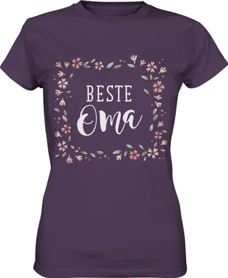Produktbild von Beste Oma Damen Premium T-Shirt – Urban Purple / M