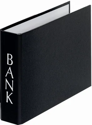 Produktbild von Falken 15x Bankordner A5 quer, PP, mit 2-Ring-Reißmechanik - Schwarz - 11388170F