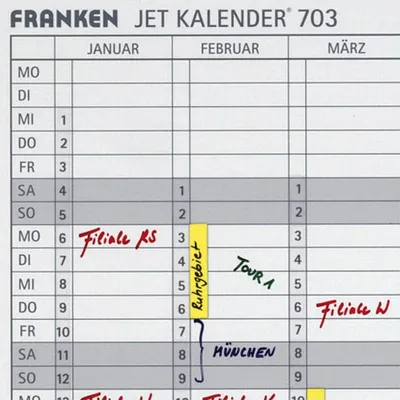 Image de Franken DS703A Datumsstreifen, 140 x 420 mm, transparent