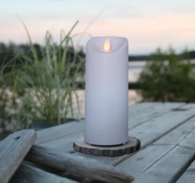 Zdjęcie produktu dla Świeca Led plastikowa M-TWINKLE biała 17,5cm 500h IP44