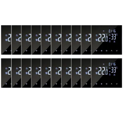 Produktbild von 20X Smart Thermostat 3A Warmwasserbereitung/Gasboiler Raumthermostate, programmierbares LCD Fussbodenheizung Wandthermostat, Manueller/automatischer Modus
