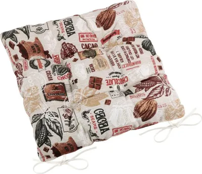 Obrázok produktu pre EMA prešívaný sedák – 40 x 40 cm – béžový, hnedý