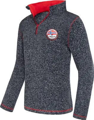 Produktbild von Nebulus Fleecepullover JIMI Herren, warmer Fleecepullover, Pulli aus Fleece mit Half Zip Reißverschluss, P5212 - Herren, navy-rot, XXL