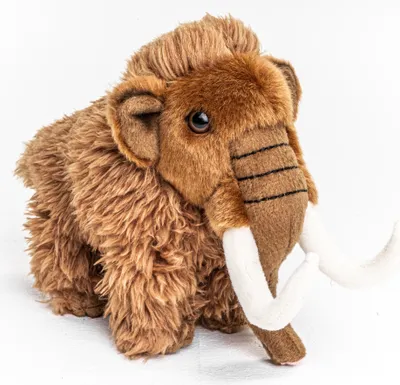 Produktbild von Uni-Toys - Mammut, klein - 16 cm (Höhe) - Plüsch-Elefant - Plüschtier, Kuscheltier