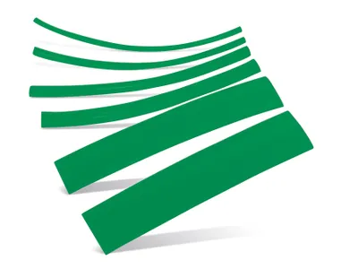 Image de Assortiment de gaines thermorétractables, 100 pièces, vert