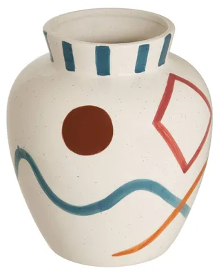 Produktbild von Keramikvase homy, h. 25 cm, weiß - Atmosphera créateur d'intérieur