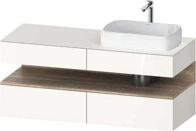 Produktbild von DURAVIT QA4766055220000 QAT KWTU WH Eck 1400x550x600 Wß Hgl.