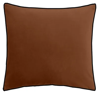 Image de Coussin en velours, 45 x 45 cm, MATCHA, orange